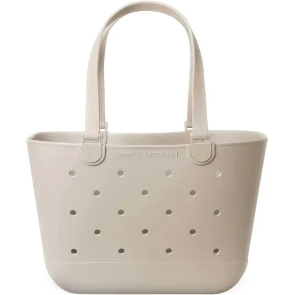 Simple Modern Extra-Large Beach Bag-Almond Birch