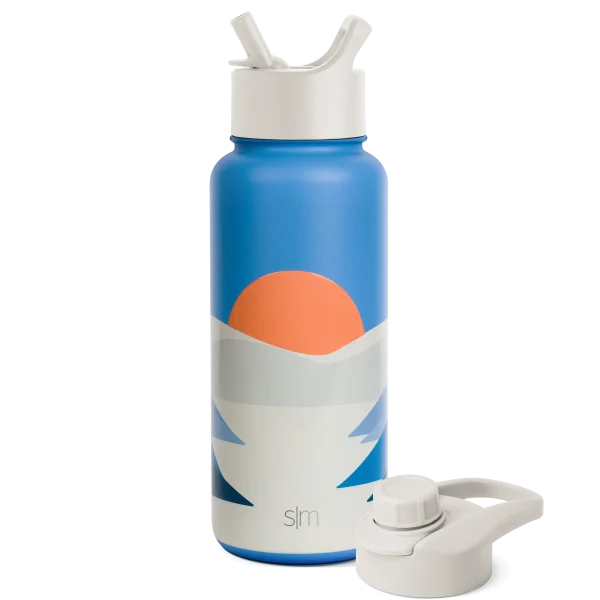Summit Water Bottle with Straw Lid and Chug Lid