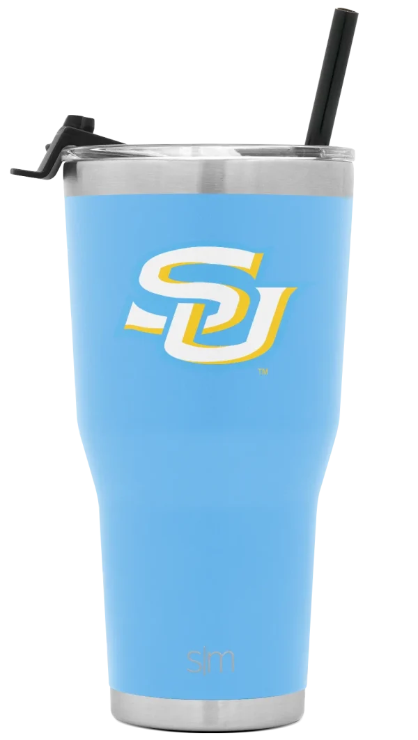 Collegiate Cruiser Tumbler with Flip Lid and Straw
