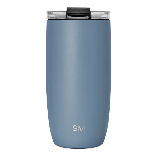 Voyager Tumbler with Clear Flip Lid & Straw