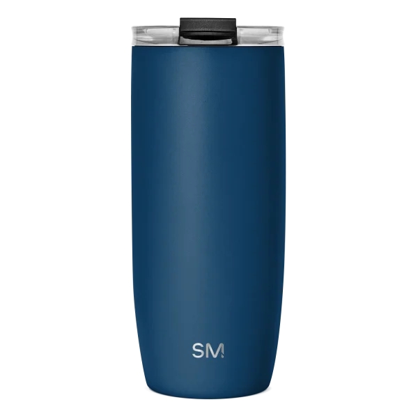 Voyager Tumbler with Clear Flip Lid & Straw