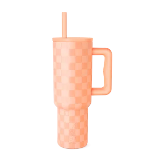 Trek Tumbler Tropical Peach Checkmate 40 oz（Signature）
