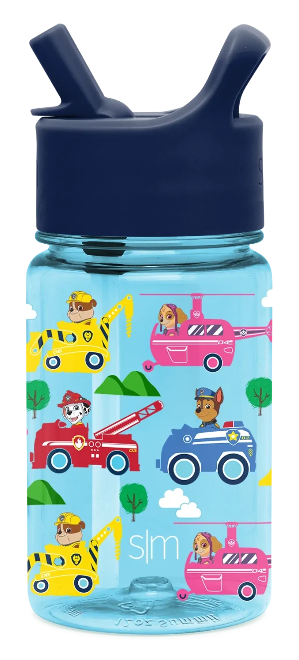 Summit Kids Plastic Water Bottle with Straw Lid