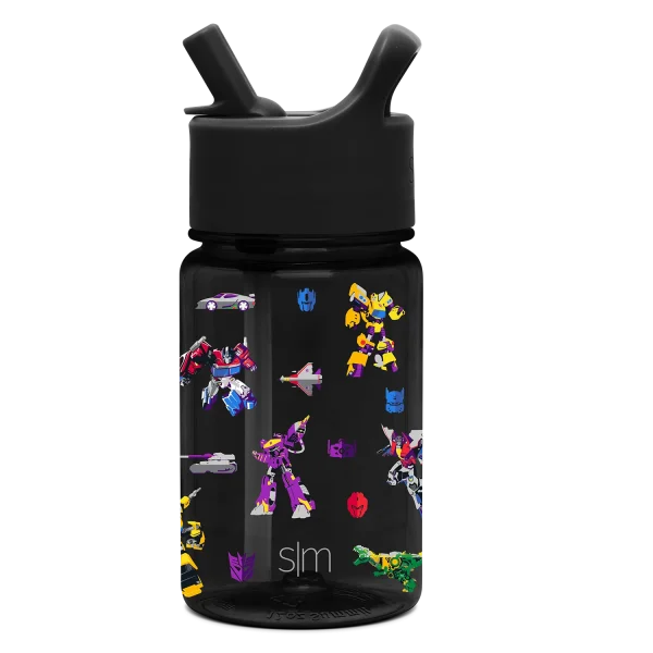 Summit Kids Plastic Water Bottle with Straw Lid