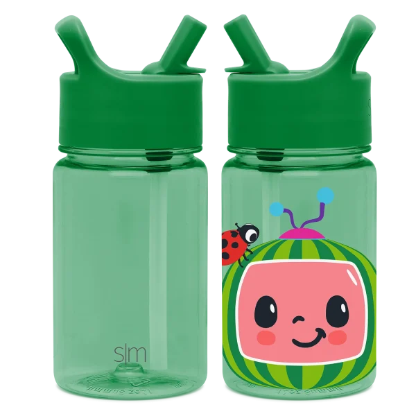 Summit Kids Plastic Water Bottle with Straw Lid