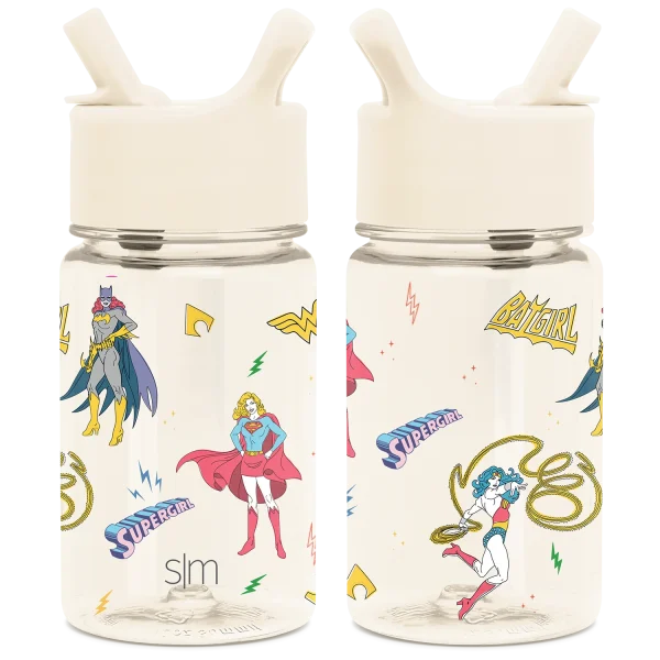 Summit Kids Plastic Water Bottle with Straw Lid