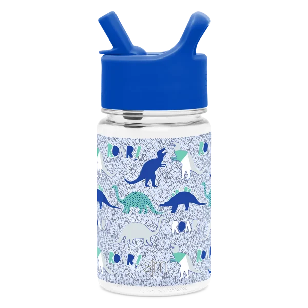 Summit Kids Plastic Water Bottle with Straw Lid