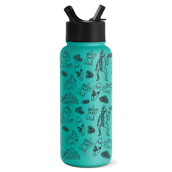 Summit Water Bottle with Straw Lid