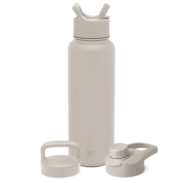 Summit Water Bottle with Straw Lid, Chug Lid, and Handle Lid