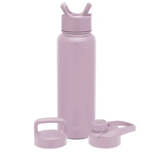 Summit Water Bottle with Straw Lid, Chug Lid, and Handle Lid