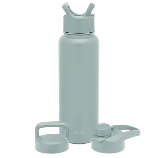 Summit Water Bottle with Straw Lid, Chug Lid, and Handle Lid